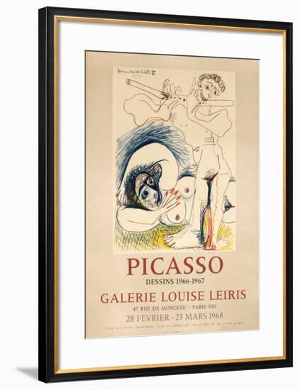 Expo 68 - Galerie Louise Leiris-Pablo Picasso-Framed Premium Edition