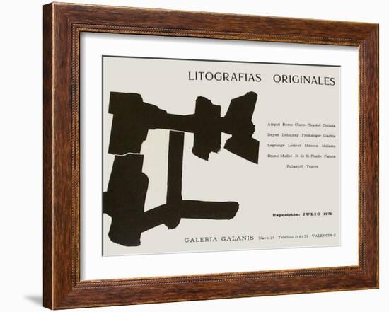 Expo 71 - Galeria Galanis-Eduardo Chillida-Framed Collectable Print