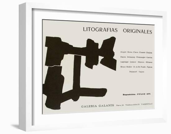 Expo 71 - Galeria Galanis-Eduardo Chillida-Framed Collectable Print