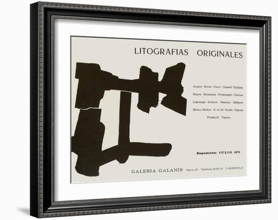 Expo 71 - Galeria Galanis-Eduardo Chillida-Framed Collectable Print