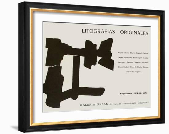 Expo 71 - Galeria Galanis-Eduardo Chillida-Framed Collectable Print