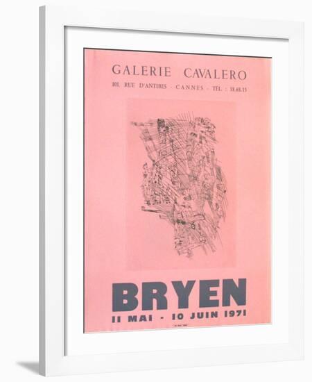 Expo 71 - Galerie Cavalero-Camille Bryen-Framed Collectable Print