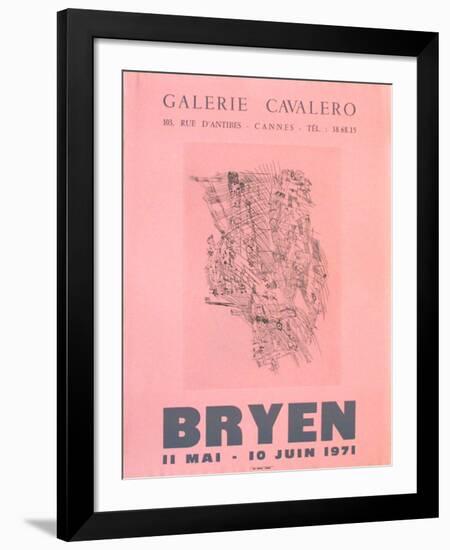 Expo 71 - Galerie Cavalero-Camille Bryen-Framed Collectable Print