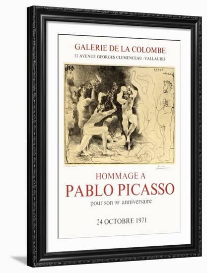 Expo 71 - Galerie de la Colombe-Pablo Picasso-Framed Collectable Print