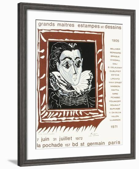 Expo 71 - Galerie La Pochade-Pablo Picasso-Framed Premium Edition