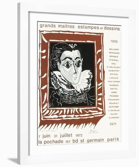 Expo 71 - Galerie La Pochade-Pablo Picasso-Framed Premium Edition