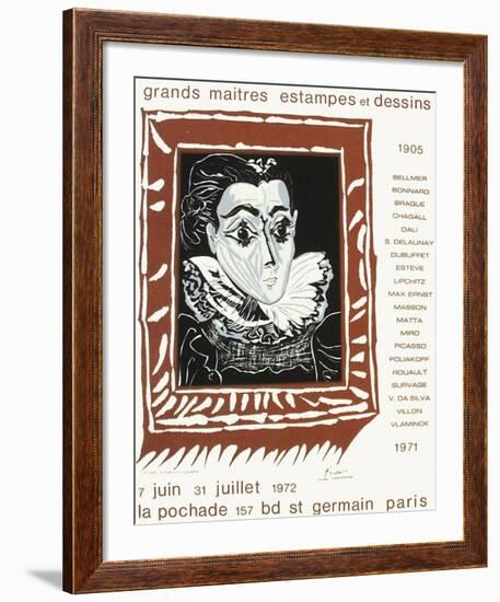 Expo 71 - Galerie La Pochade-Pablo Picasso-Framed Premium Edition