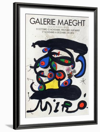 Expo 71 - Galerie Maeght-Joan Miro-Framed Premium Edition