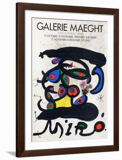 Expo 71 - Galerie Maeght-Joan Miro-Framed Premium Edition