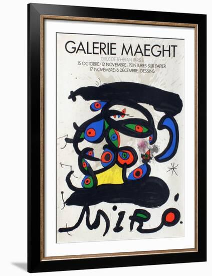 Expo 71 - Galerie Maeght-Joan Miro-Framed Premium Edition