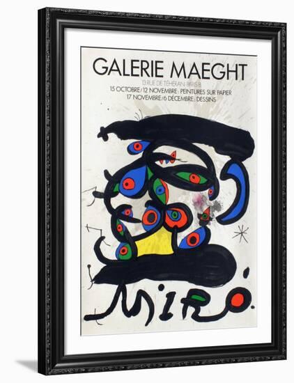 Expo 71 - Galerie Maeght-Joan Miro-Framed Premium Edition