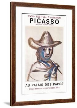 Expo 73 - Palais des Papes-Pablo Picasso-Framed Premium Edition