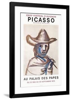 Expo 73 - Palais des Papes-Pablo Picasso-Framed Premium Edition