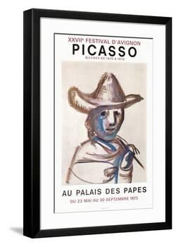 Expo 73 - Palais des Papes-Pablo Picasso-Framed Premium Edition