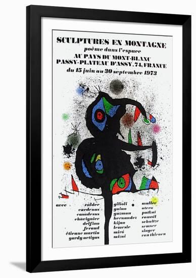 Expo 73 - Sculptures En Montagne-Joan Miro-Framed Collectable Print