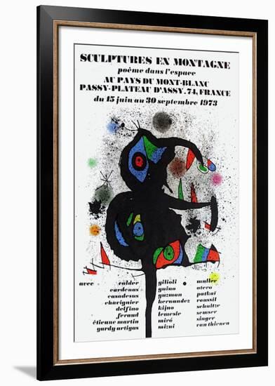 Expo 73 - Sculptures En Montagne-Joan Miro-Framed Collectable Print