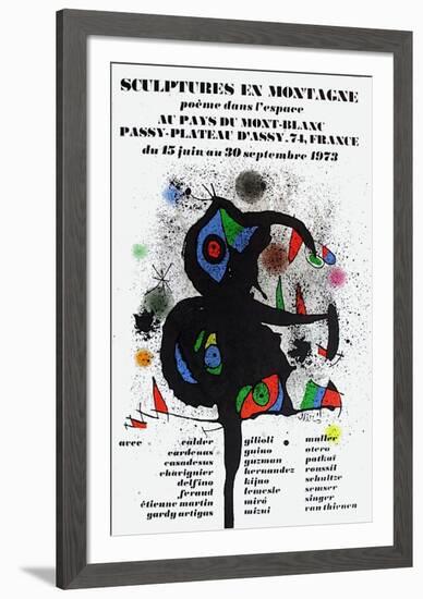 Expo 73 - Sculptures En Montagne-Joan Miro-Framed Collectable Print