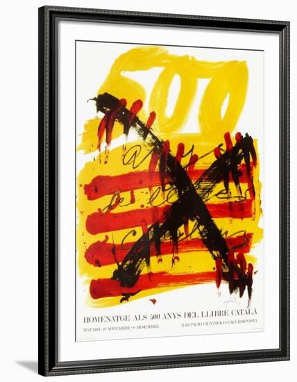 Expo 74 - 500 anys del Llibre Catala-Antoni Tapies-Framed Collectable Print