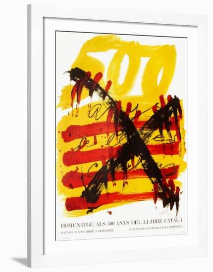 Expo 74 - 500 anys del Llibre Catala-Antoni Tapies-Framed Collectable Print