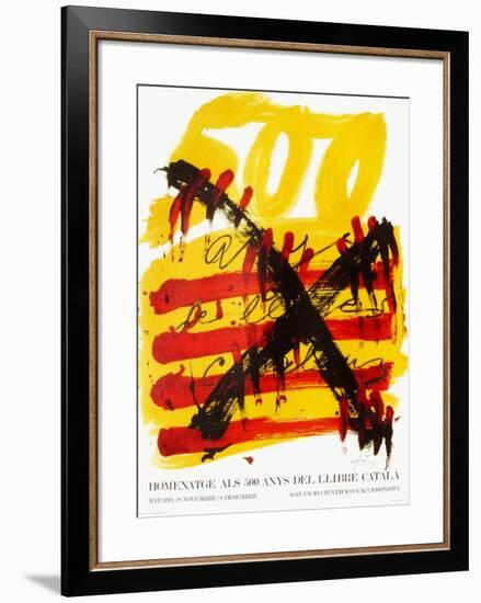 Expo 74 - 500 anys del Llibre Catala-Antoni Tapies-Framed Collectable Print