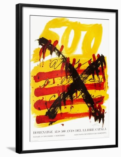 Expo 74 - 500 anys del Llibre Catala-Antoni Tapies-Framed Collectable Print