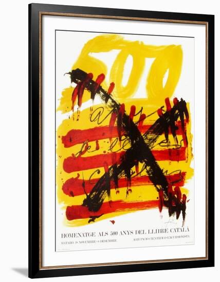 Expo 74 - 500 anys del Llibre Catala-Antoni Tapies-Framed Collectable Print