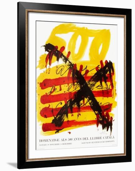 Expo 74 - 500 anys del Llibre Catala-Antoni Tapies-Framed Collectable Print