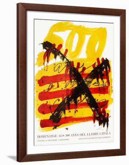 Expo 74 - 500 anys del Llibre Catala-Antoni Tapies-Framed Collectable Print