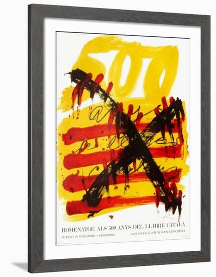 Expo 74 - 500 anys del Llibre Catala-Antoni Tapies-Framed Collectable Print