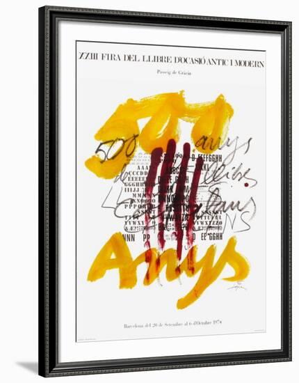 Expo 74 - Fira del Llibre d'ocasio-Antoni Tapies-Framed Collectable Print