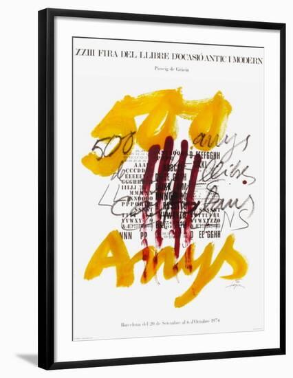 Expo 74 - Fira del Llibre d'ocasio-Antoni Tapies-Framed Collectable Print