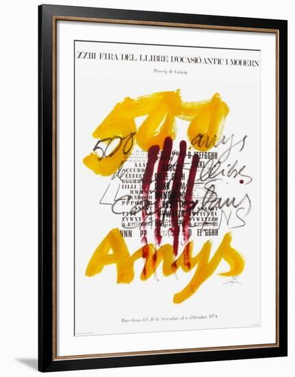 Expo 74 - Fira del Llibre d'ocasio-Antoni Tapies-Framed Collectable Print