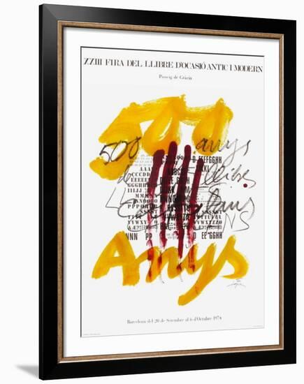 Expo 74 - Fira del Llibre d'ocasio-Antoni Tapies-Framed Collectable Print