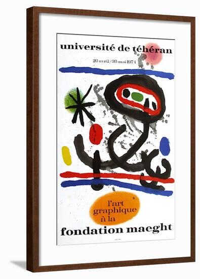 Expo 74 - Université De Téhéran-Joan Miro-Framed Collectable Print