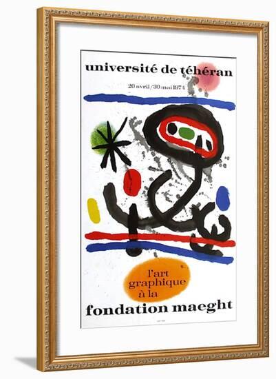 Expo 74 - Université De Téhéran-Joan Miro-Framed Collectable Print