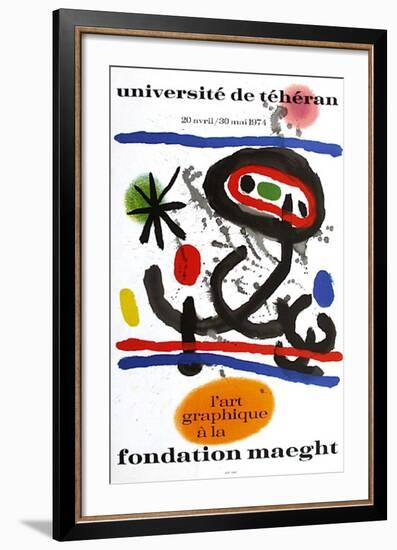 Expo 74 - Université De Téhéran-Joan Miro-Framed Collectable Print