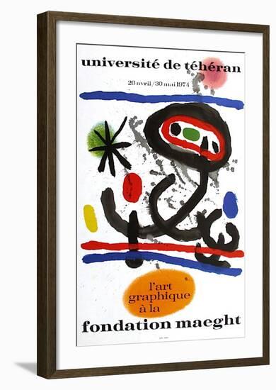 Expo 74 - Université De Téhéran-Joan Miro-Framed Collectable Print