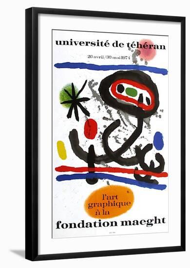 Expo 74 - Université De Téhéran-Joan Miro-Framed Collectable Print