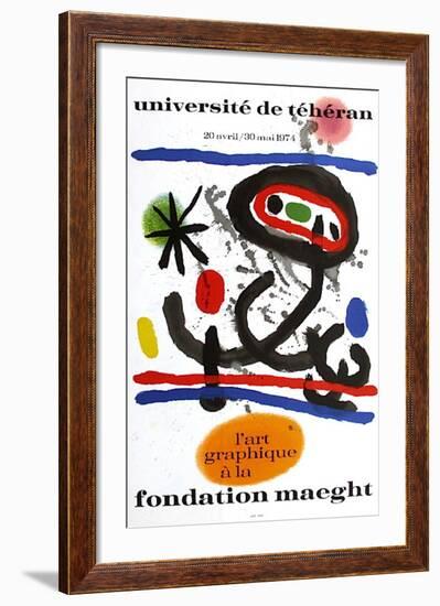 Expo 74 - Université De Téhéran-Joan Miro-Framed Collectable Print