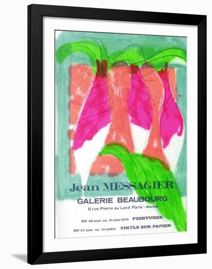 Expo 75 - Galerie Beaubourg-Jean Messagier-Framed Collectable Print