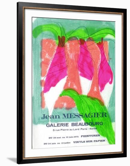 Expo 75 - Galerie Beaubourg-Jean Messagier-Framed Collectable Print