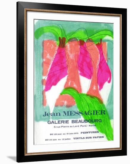 Expo 75 - Galerie Beaubourg-Jean Messagier-Framed Collectable Print