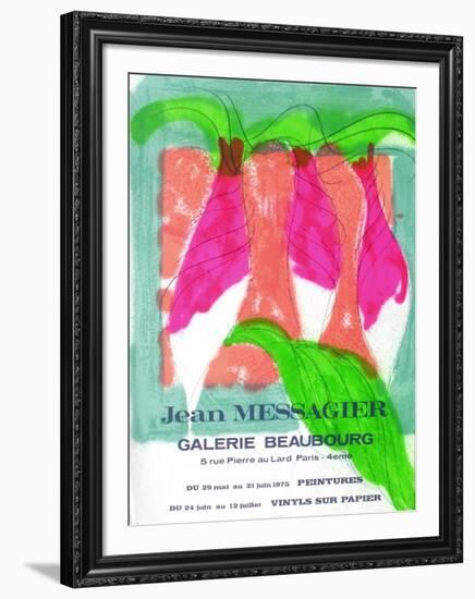 Expo 75 - Galerie Beaubourg-Jean Messagier-Framed Collectable Print