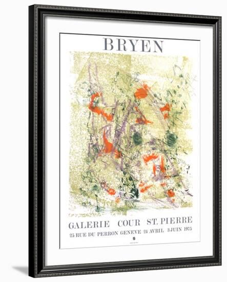 Expo 75 - Galerie Cour St Pierre-Camille Bryen-Framed Collectable Print