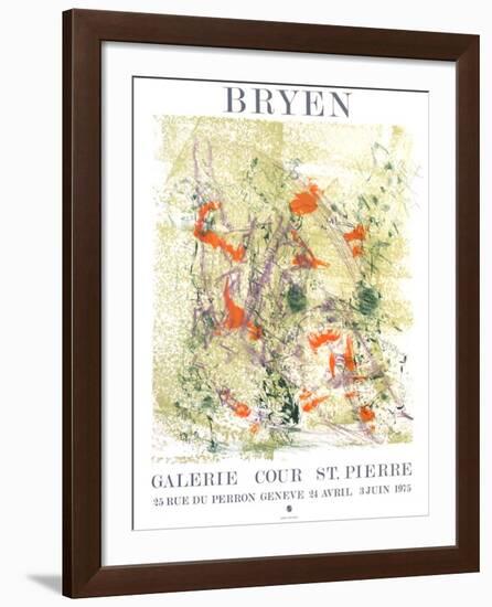 Expo 75 - Galerie Cour St Pierre-Camille Bryen-Framed Collectable Print