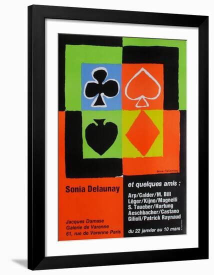 Expo 76 - Galerie de Varenne Jacques Damase-Sonia Delaunay-Terk-Framed Collectable Print