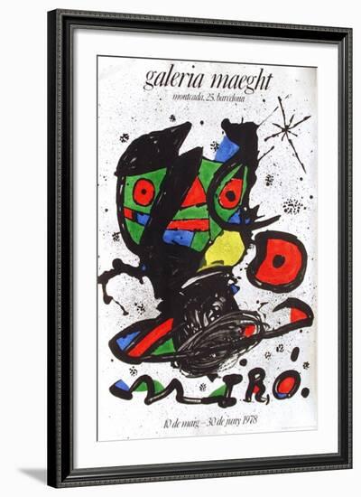 Expo 78 - Galeria Maeght Barcelona-Joan Miro-Framed Collectable Print