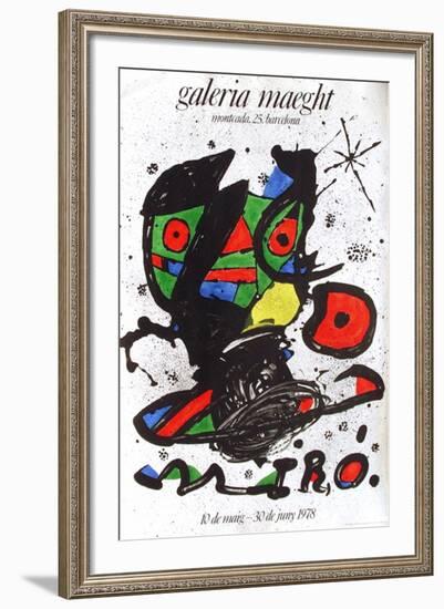 Expo 78 - Galeria Maeght Barcelona-Joan Miro-Framed Collectable Print