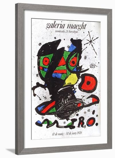 Expo 78 - Galeria Maeght Barcelona-Joan Miro-Framed Collectable Print