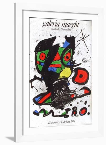 Expo 78 - Galeria Maeght Barcelona-Joan Miro-Framed Collectable Print